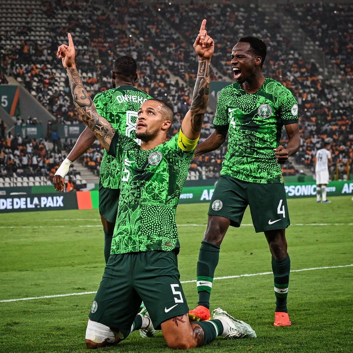 NigeriaStories's tweet photo. From Baby to man. 

Captain Ekong of the Super Eagles of Nigeria 🇳🇬.

#AfCON2023 https://t.co/MzponI0ZLB