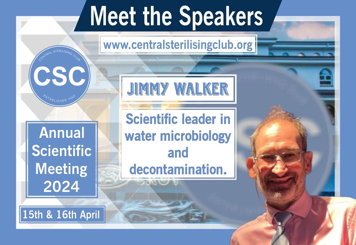 Our very own Jimmy Walker, author of Safe Water in Healthcare, will be talking about water supplies in the built environment and what the risks are.
Have you booked yet?