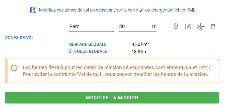 Ne vous laissez pas surprendre par la nuit !🌙 
Avec la nouvelle fonctionnalité de Clearance, vous serez averti des vols de nuit dès la création de votre mission. On vous l'avait bien dit, chez Clearance, on veille même quand il fait noir ! 😉 

#voldenuit #voldedrone #drone
