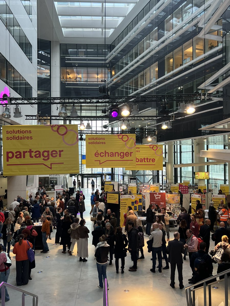 #SolutionsSolidaires, 6ème édition, c’est fini pour aujourd’hui ✅ Un grand merci à tous les intervenants et le public pour ces échanges très riches. Et ça continue ce week-end à #Bordeaux avec le #ClimatLibéTour sur les sujets de l’alimentation, la pauvreté, le logement…