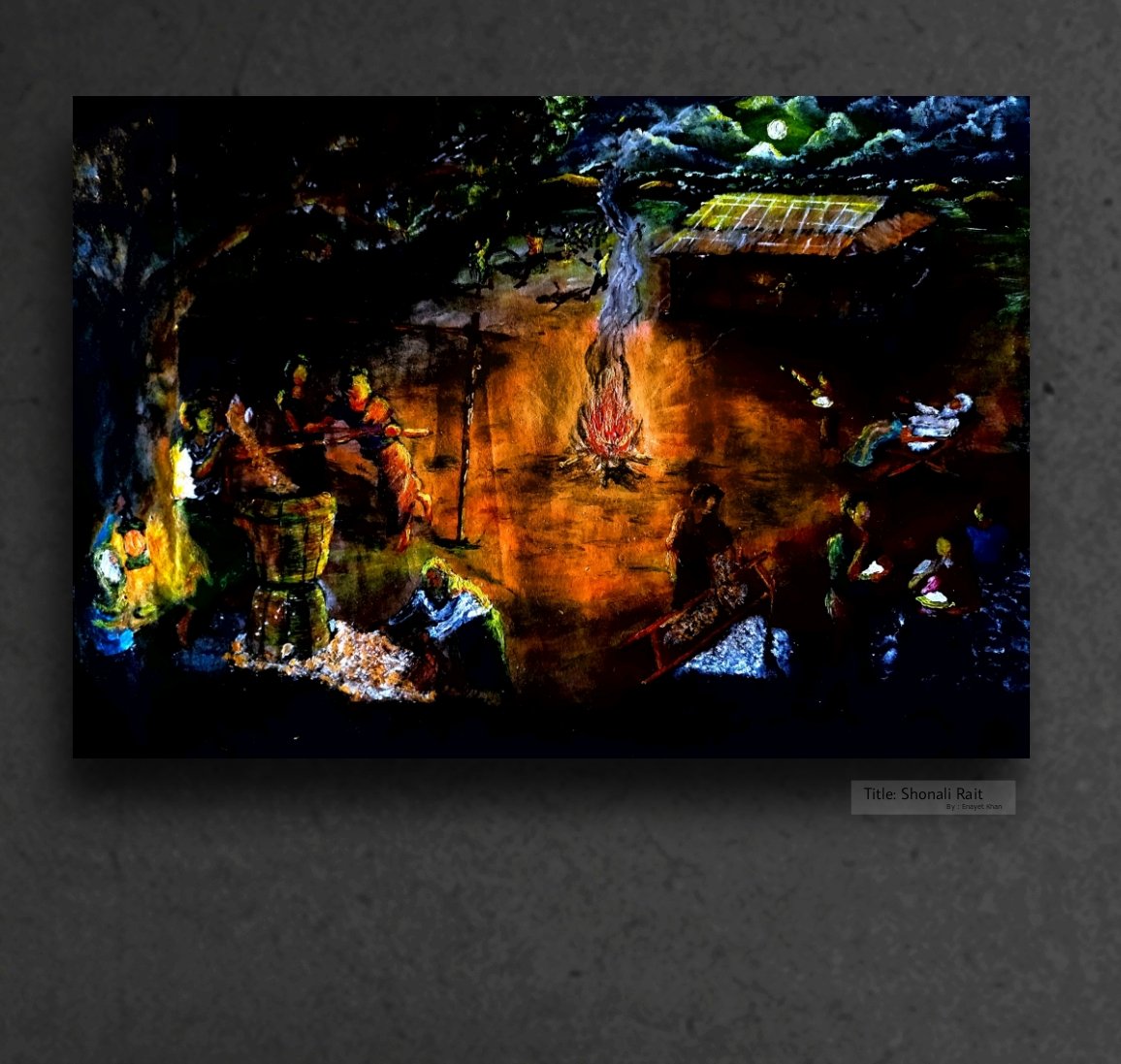 Painter_Enayet's tweet photo. Title: Shonali Rait 
Style: Realism 
Medium: canvas, Acrylic, and mixed media 
Size: A3
Artist: Enay Khan @Painter_Enayet

#4th_painting 
#fridaynight 
#rohingyaartist 
#enayetkhan https://t.co/jJFTXwaqq4