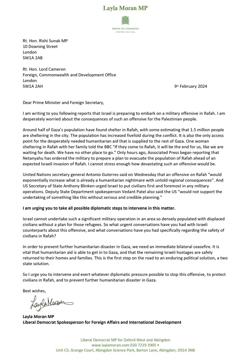 Layla Moran 🔶🕊️ tweet media