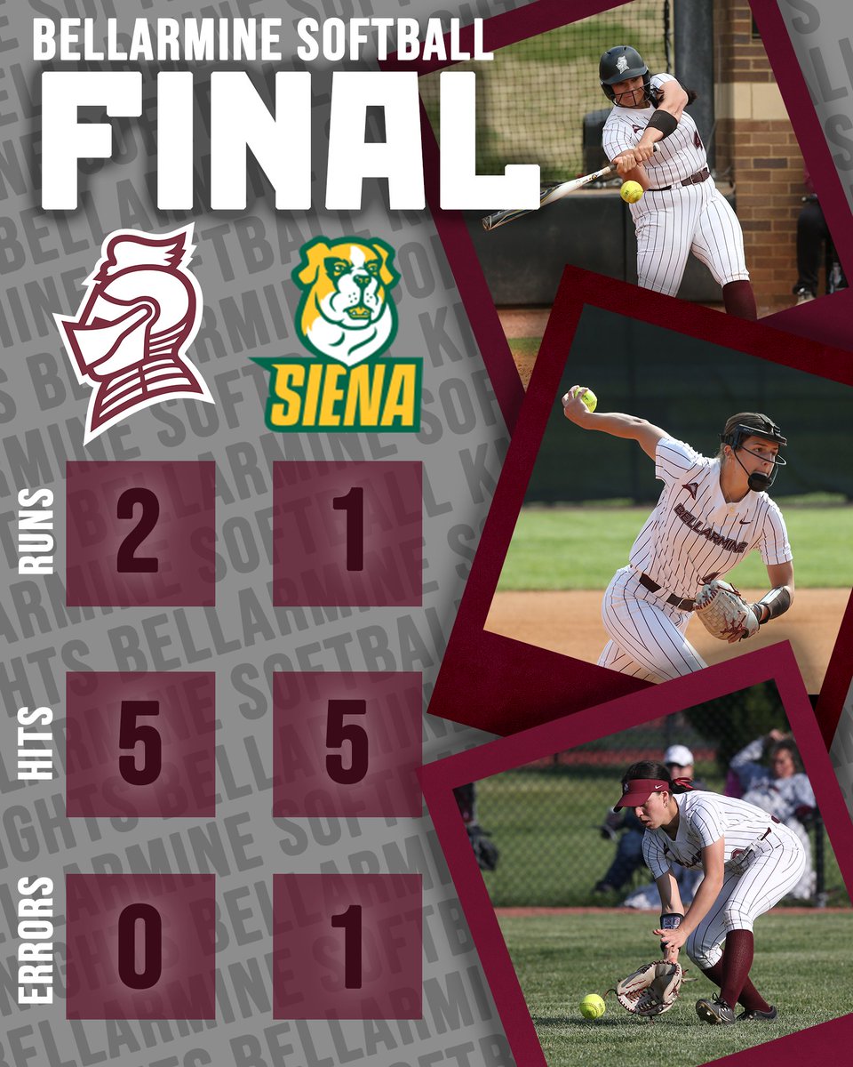 ‼️𝐊𝐍𝐈𝐆𝐇𝐓𝐒 𝐖𝐈𝐍‼️

Bellarmine pulls out the 2-1 victory in the season opener!

#SwordsUPBU⚔️