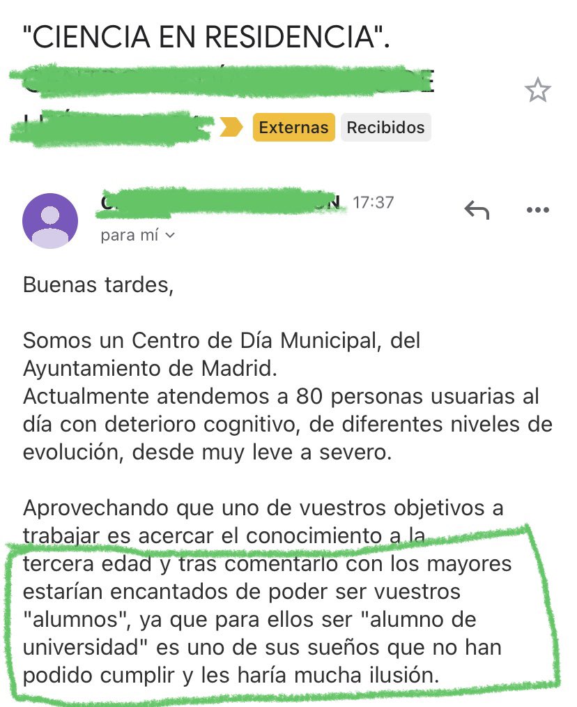 #CienciaenResidencia nos convence de que algo estamos haciendo bien y nos reconcilia con la humanidad 🥹
