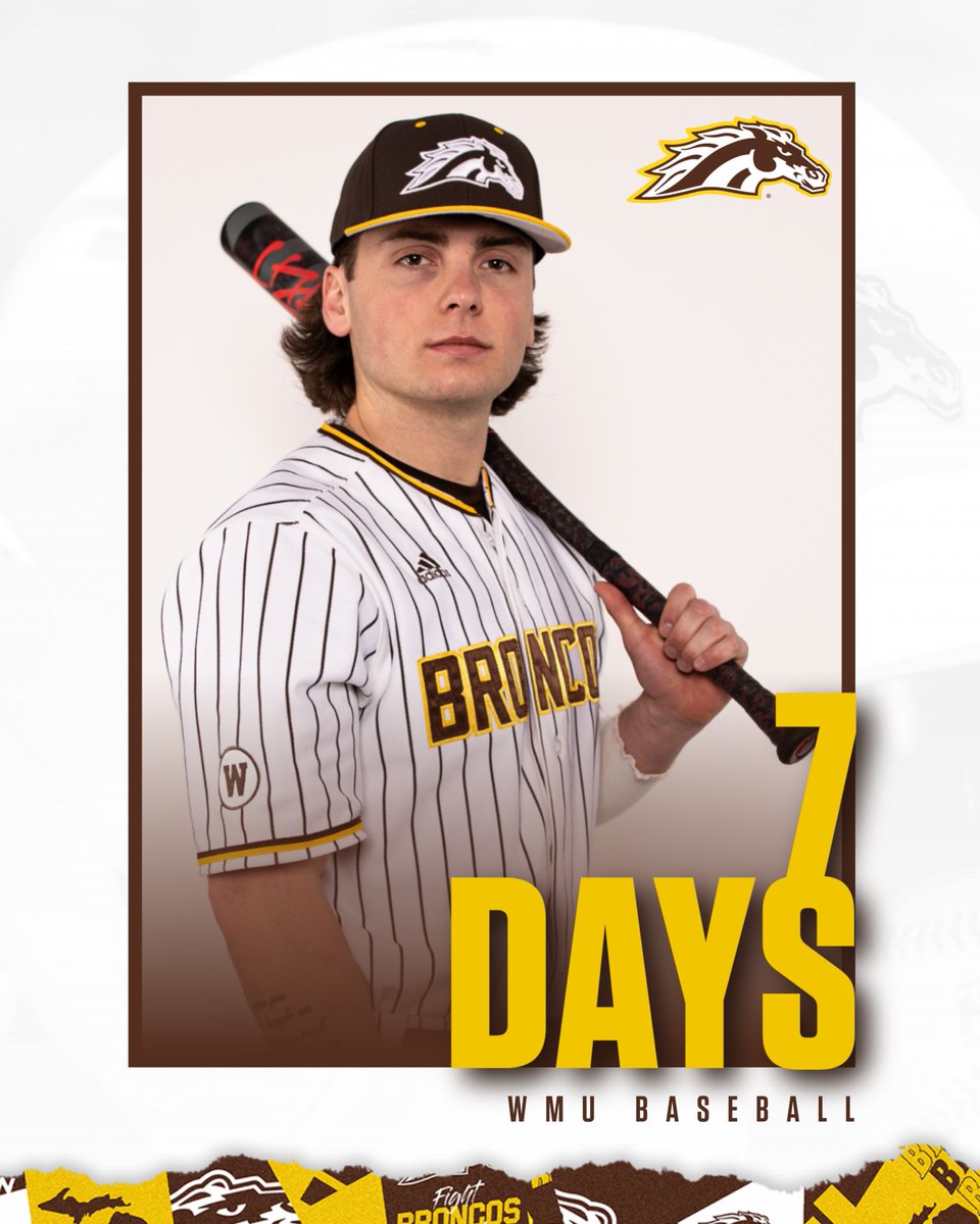 We’re a mere 7️⃣ days away from the first pitch of the 2024 season!

#BroncosReign