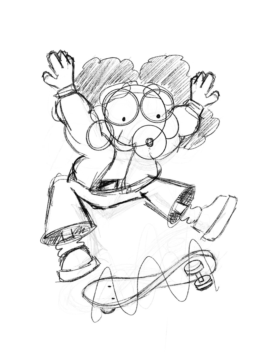 Hank_iam's tweet photo. Some Fuzzies sketches to bring in the weekend. https://t.co/tExfwXhql9