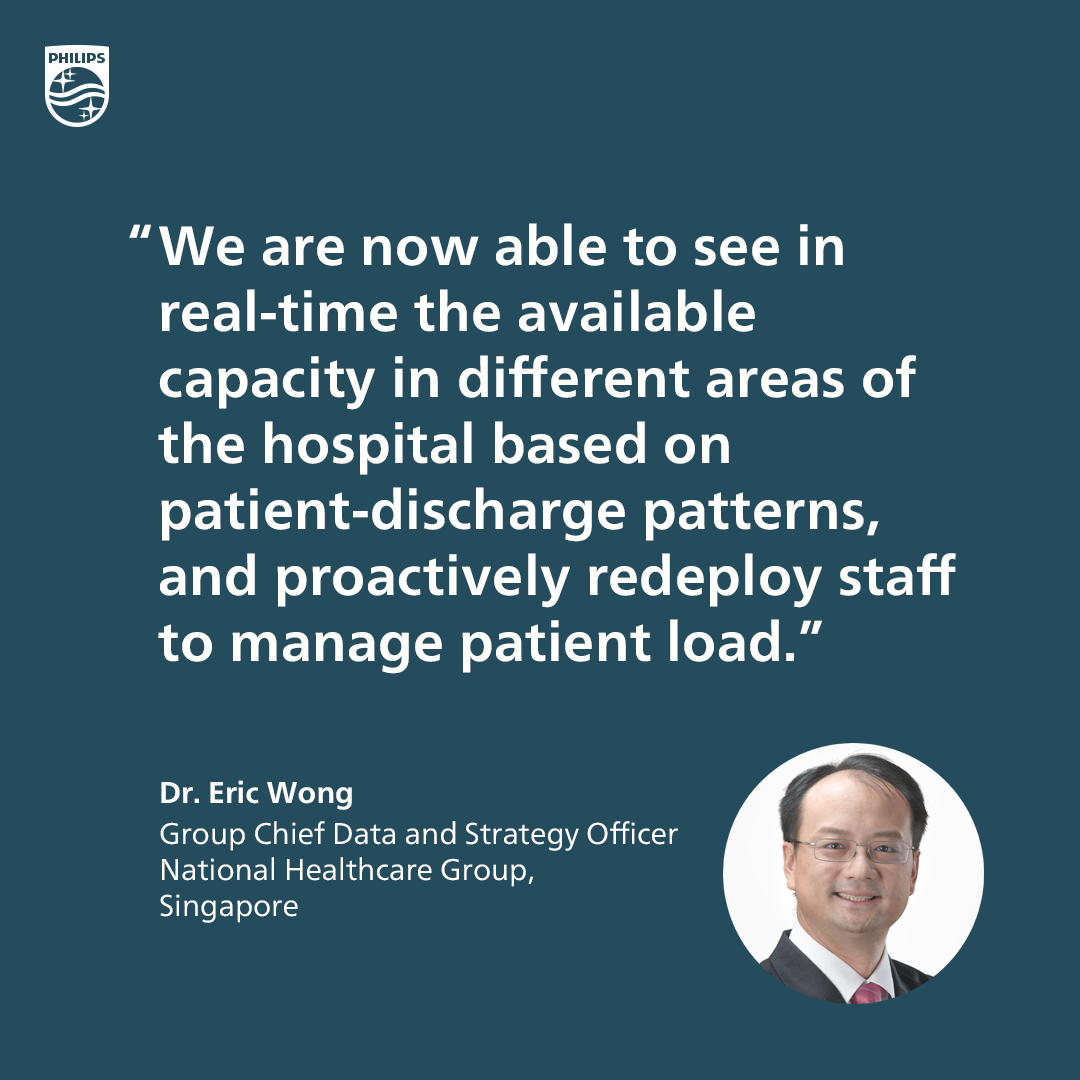 Philips's tweet image. How can healthcare networks benefit from having a central command center?

Learn more in this Q&amp;amp;A with Dr. Eric Wong, Group Chief Data and Strategy Officer at Singapore’s  National Healthcare Group: to.philips/6017VPPMR

#DigitalTransformation #SmartHospital #HealthInformatics