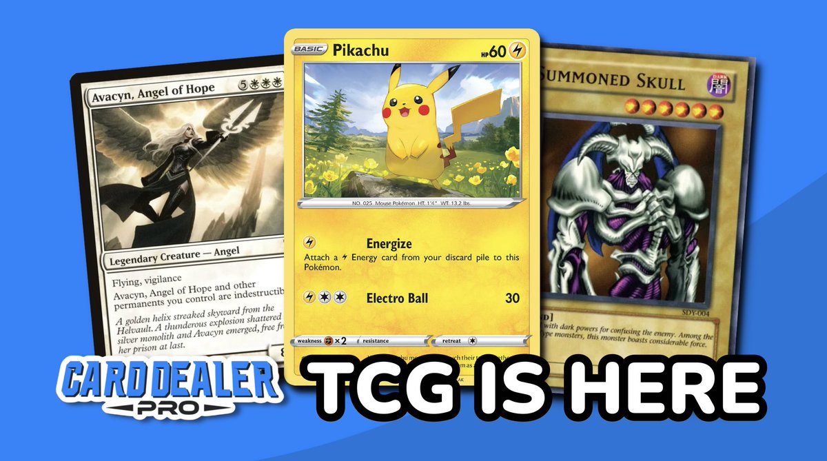 card dealer pro pokemon Trading Card Games are now live on Card Dealer Pro! We're excited to  announce that we've launched three major TCG categories: -Pokemon -Magic:  The Gathering -Yu-Gi-Oh!