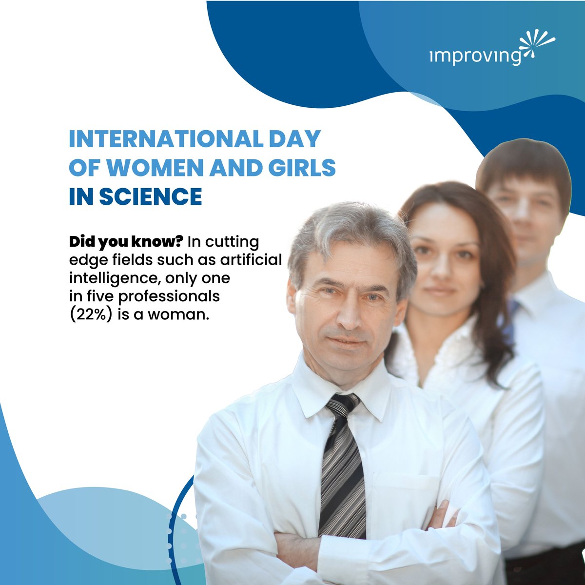 Sunday is International Day of Women and Girls in Science! 🌟 Empowering women in science transforms challenges into opportunities. Read below to find out why this day is so important to us in the tech space. 

#lifeatimproving #inclusionanddiversity #womenintech