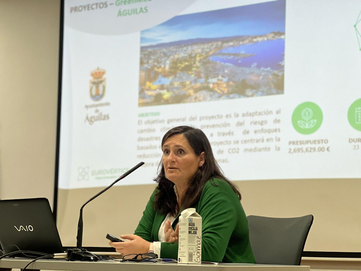 EuroVertiC's tweet photo. Nuestra compañera @ConsueloGarcaS3 ha hablado hoy, junto a Pablo Cano alcalde de @Ayto_Blanca y Quico Sánchez gerente de la mancomunidad #SierraEspuña, de nuestra experiencia apoyando a municipios que optaron a la subvención para fomentar la participación en #proyectoseuropeos🇪🇺 https://t.co/4GXhr6wtwQ