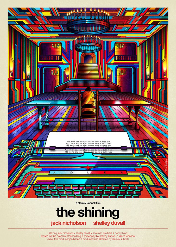Incredible poster for The Shining by @vanortondesign #TheShining
