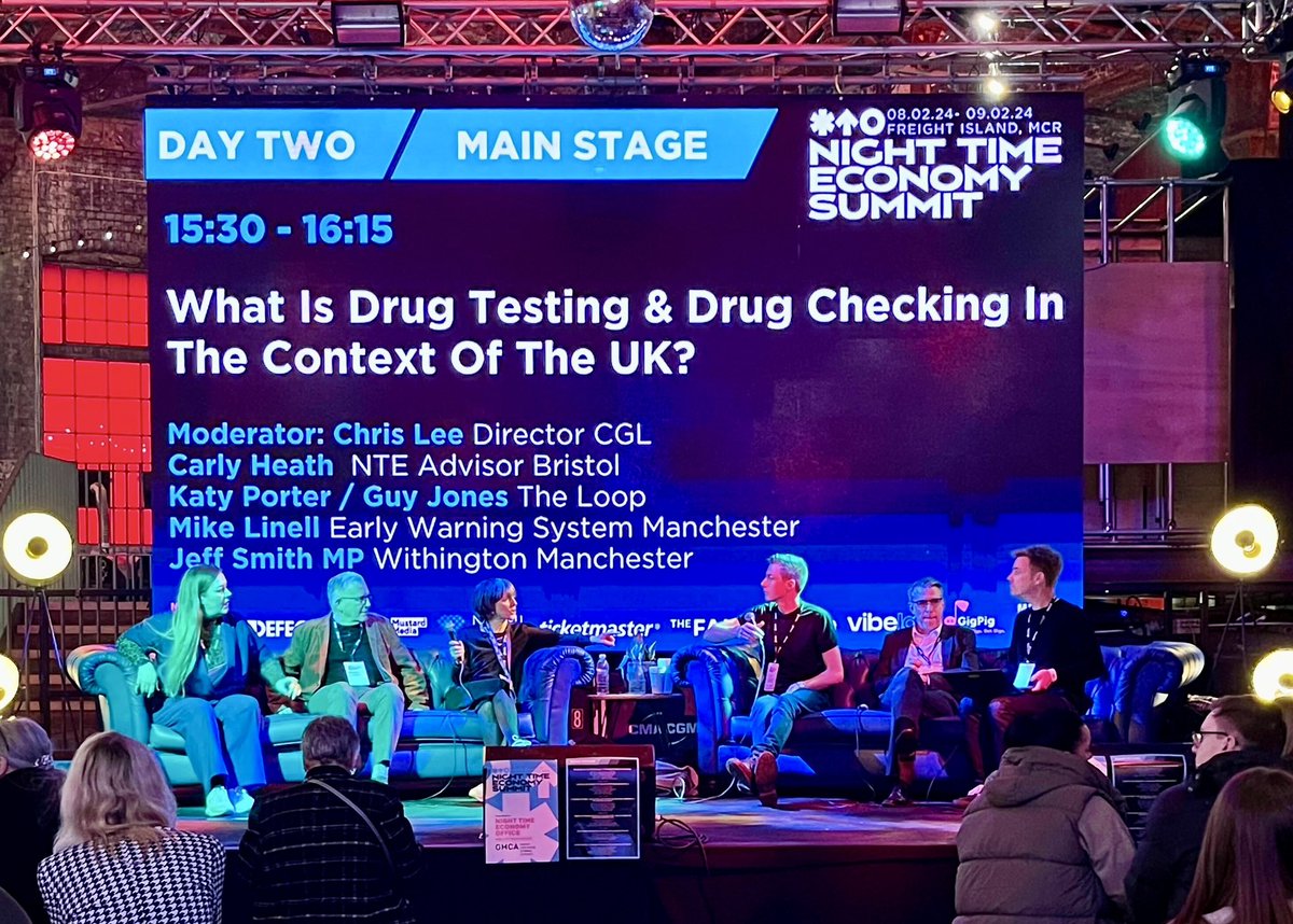 Day 2 discussing all things front of house  drug checking &amp; back of house drug testing @wearethentia summit in Manchester, with <a href="/PolicyChange/">Reagent Tests UK</a>, <a href="/KatyPorter22/">Katy Porter</a>, <a href="/Carlybag/">Carly Heath</a>, <a href="/JeffSmithetc/">Jeff Smith</a>, Mike Linnell, &amp; moderated by <a href="/ChrisLee1972/">Chris Lee</a> <a href="/changegrowlive/">Change Grow Live</a> .
♾️💜♾️