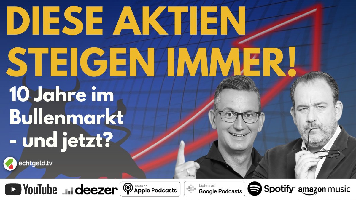 Diese Aktien steigen immer!? Bereits zum sechsten Mal präsentieren @takberlin und @CWRoehl die Aktien, die über die vergangenen zehn Jahre in jedem einzelnen Kalenderjahr eine positive Gesamtrendite erwirtschaftet haben. 📌youtu.be/KDkdDjYUeJc