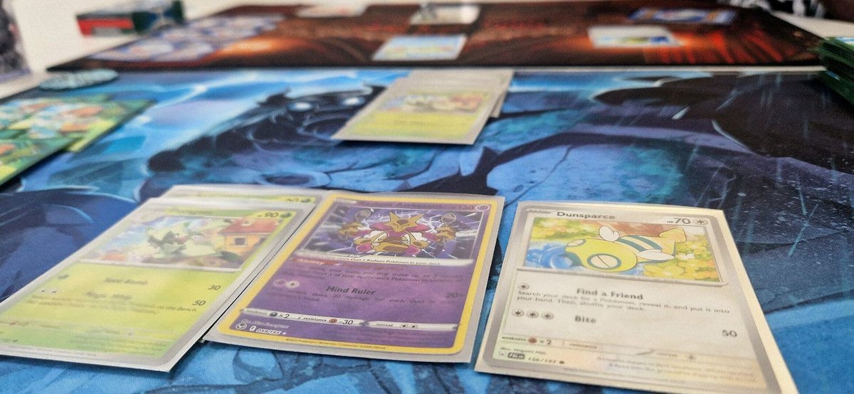 WaylandGames's tweet image. What #tabletopgames, #tradingcardgames or #miniaturegames have you been playing lately? 🎲 Share them with us!

Staff members Freya and Sam recently had a lunchtime game of #Pokemon TCG to break up the work day, with Freya tutoring.

#staffgamenight #tcg #pokemontcg #pokemoncards