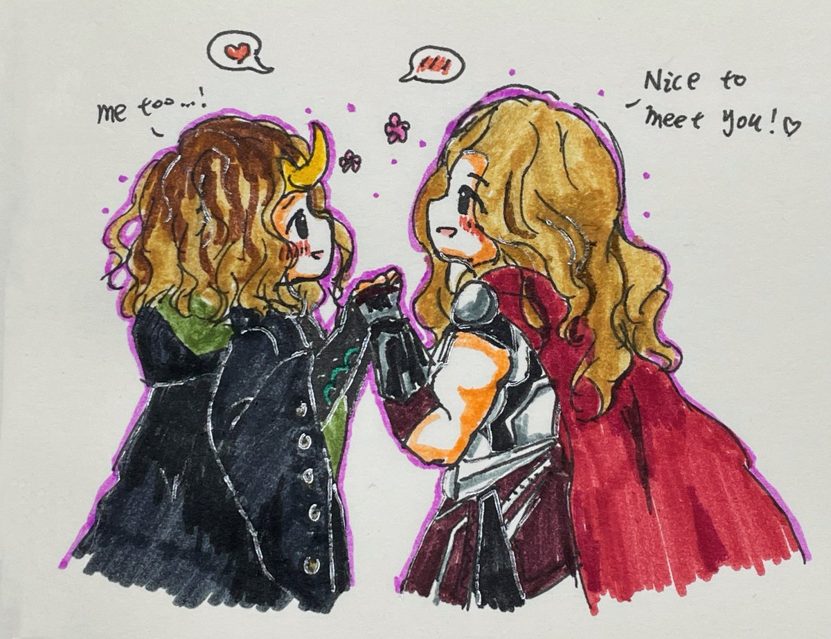 Mousse186468's tweet photo. 🔨: Bro, your girlfriend is very similar to you!
🗡: Mmm……
#sylki #thorjane https://t.co/04KNSdd3Qk
