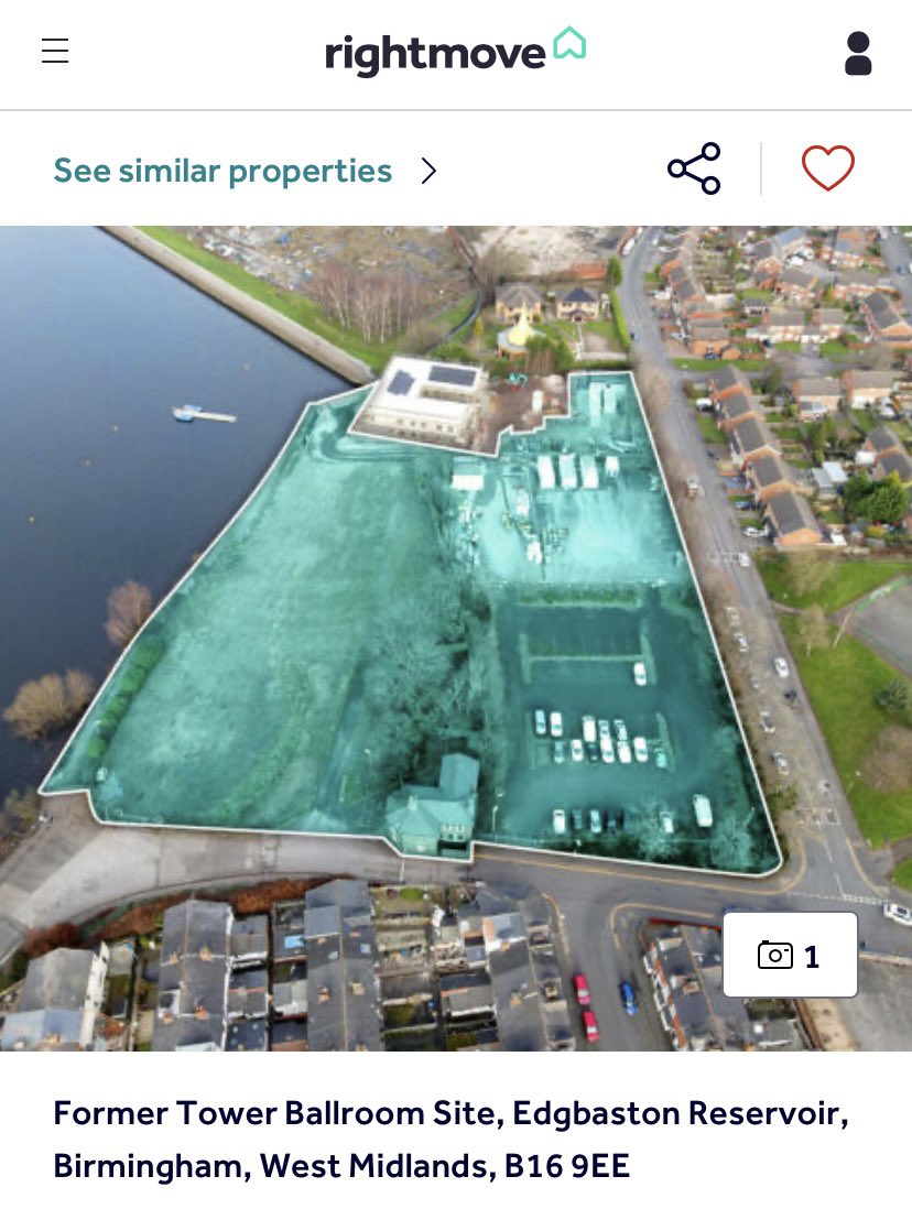 edgresfriends's tweet photo. #birminghamcouncil communicate with #edgbastonreservoir users via Rightmove on sale of #towerballroom site. 

https://t.co/PjHIxpigka https://t.co/7394nCXmvt