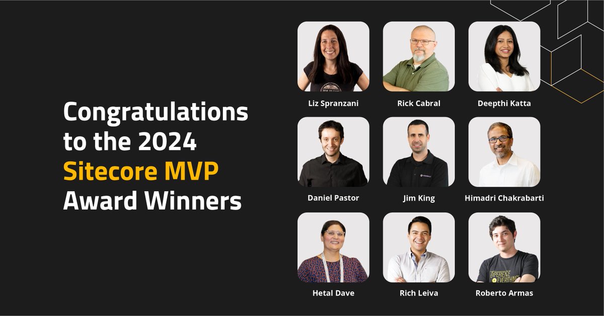 VerndaleTweets's tweet photo. Exciting news! Verndale team members secure nine @Sitecore MVP Awards for 2024. A huge shoutout to our team for their outstanding contribution! Learn more - https://t.co/emJO6wn1vT https://t.co/PIOJCe5DJS