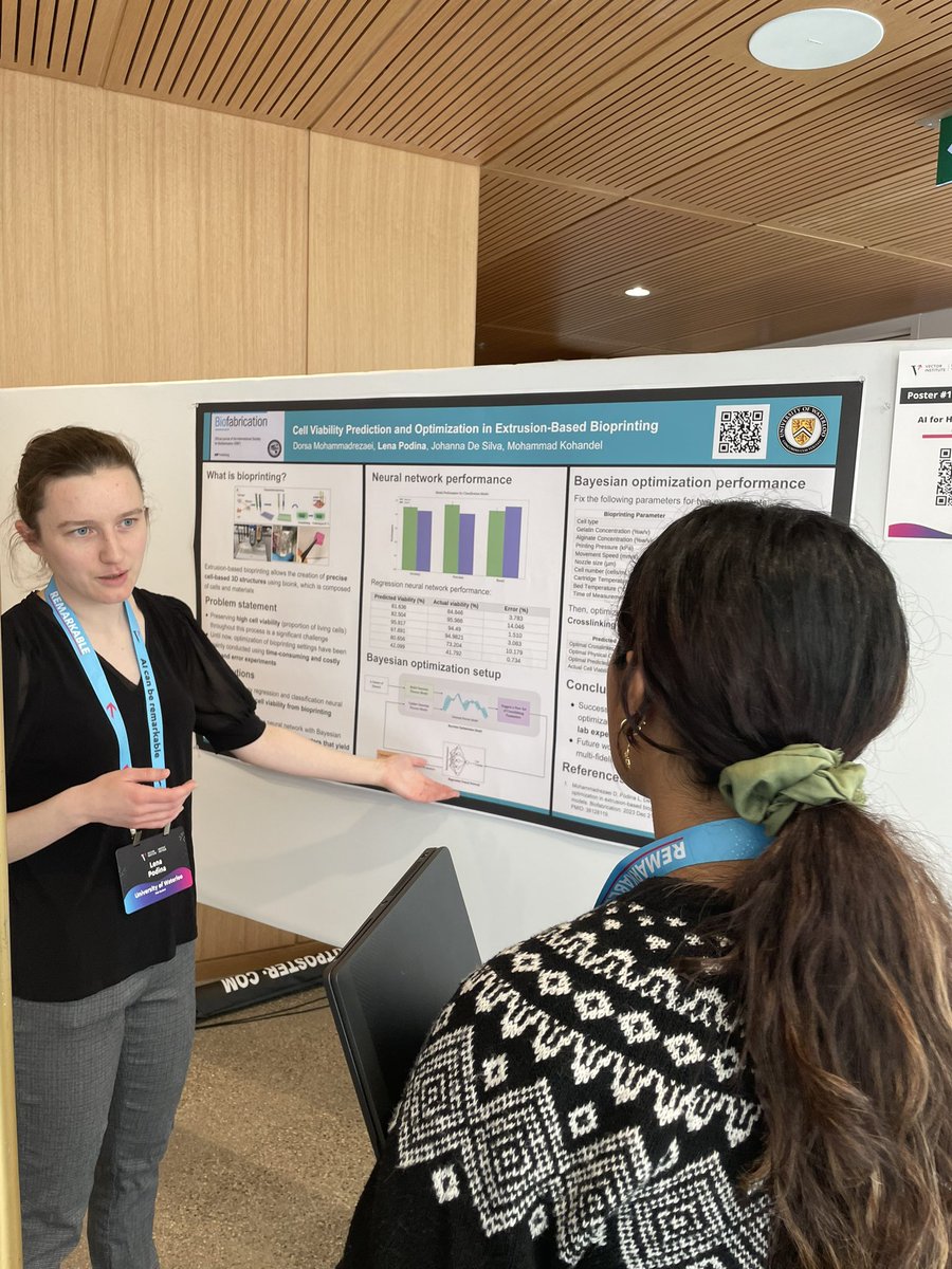 VectorInst's tweet photo. AI's impact on health is more than theoretical—it's life-changing. Current posters at #Remarkable2024 showcase this transformative effect. #VectorResearch #VectorResearchSymposium https://t.co/wIibLVv3M4