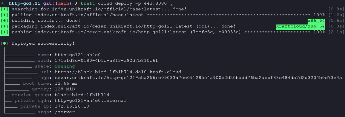felipehuici's tweet photo. Go apps with millisecond “cold” boots, autoscale and scale to 0? Welcome to the millisecond world of KraftCloud (https://t.co/2flmIpAMGz). Sign up now for a free access token to our closed beta program and be part of the cloud revolution! 🔥
Many more apps and languages coming very soon, stay tuned!

#innovation #technology #startups #cloud