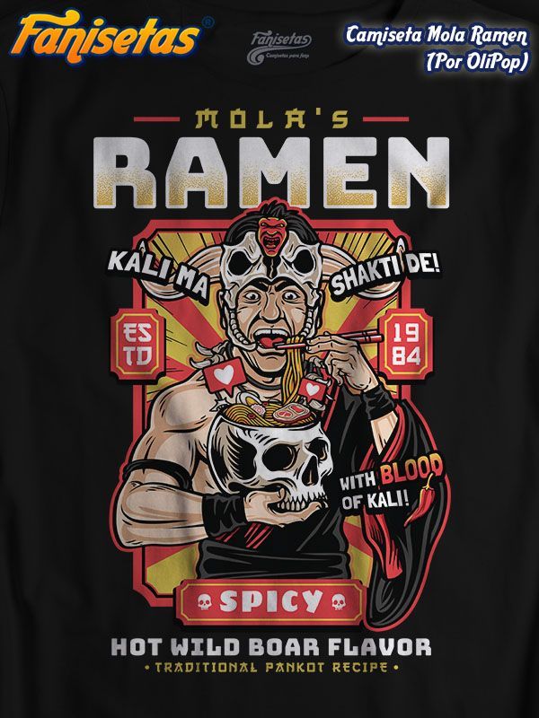 fanisetas's tweet photo. Los #Viernes toca #Ramen del tío #MolaRam #camisetas #tees #tshirts #food #comida #otaku #japan #japon #indianajones #thetempleofdoom #eltemplomaldito #pankot #drjones #buenfinde #fanisetas Ilustrado por @olipopart https://t.co/N7ONI8IDXl https://t.co/PuB9XgKb9Y