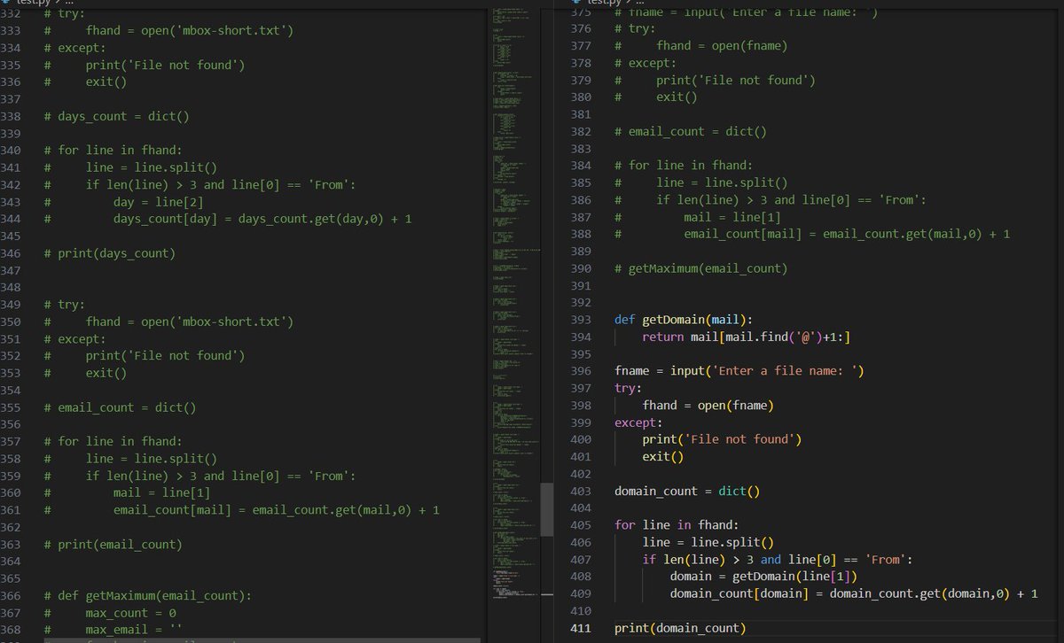barelyai's tweet photo. Day 12 of #100DaysOfCode :
- Brushed up on #tuples through #PY4E documentation in #Python.
- Solved all exercise questions on #dictionaries.
#freecodecamp https://t.co/2i6L7Es9uj