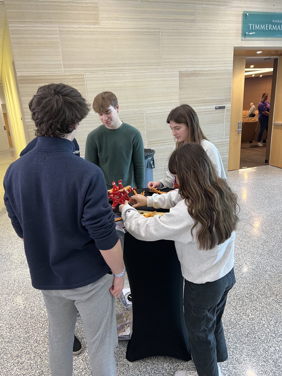 BahnsonNBTeach's tweet photo. Accounting students at both ⁦@IkeLions⁩ and ⁦@WestSDNB⁩ are visiting UW-Whitewater to learn more about the program. Here they are “building a house” while looking at the internal controls and auditing that goes into the materials. #sdnblearns https://t.co/ISAE7JHODZ