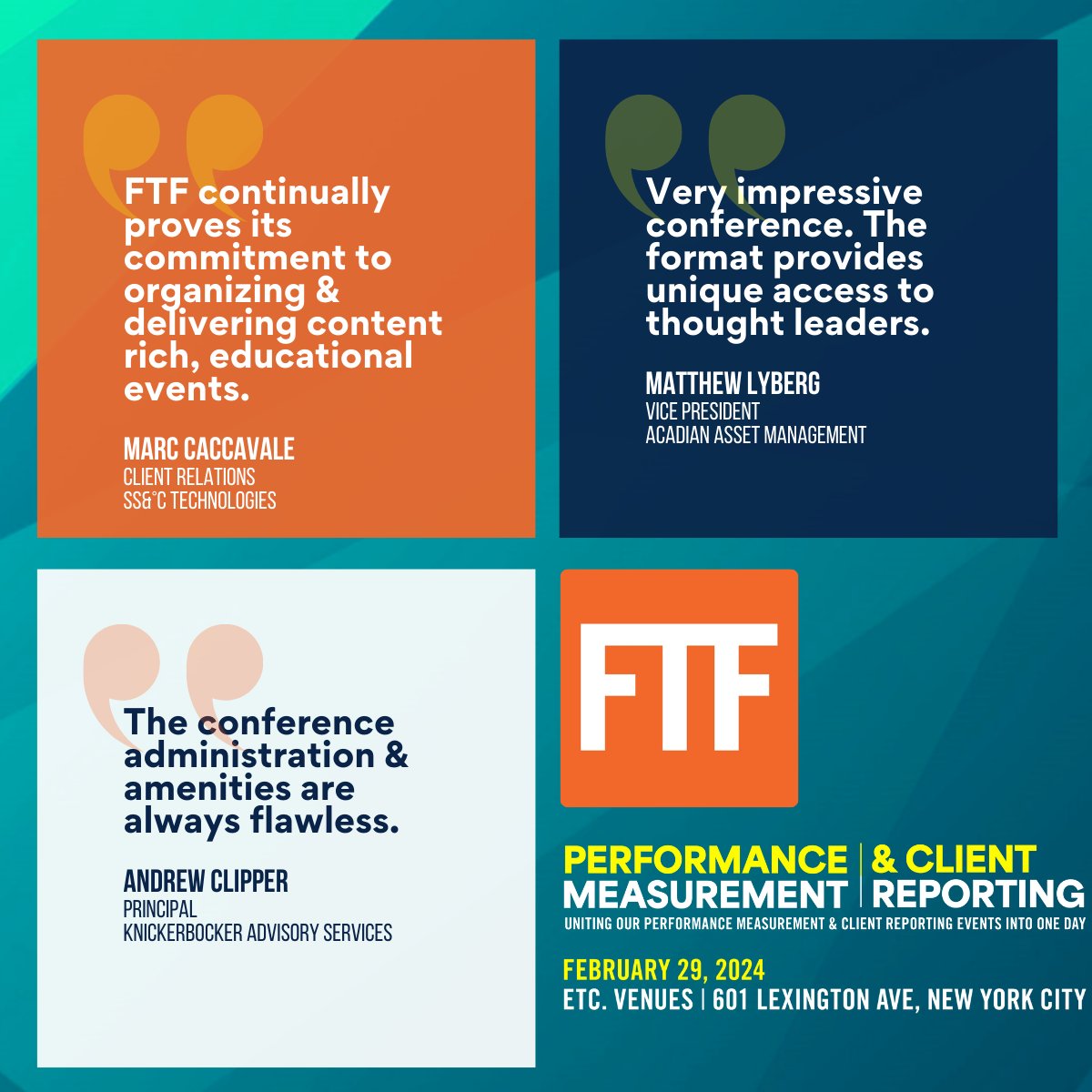 Let the words of our past attendees speak for themselves! 🌟 Hear firsthand experiences &amp; #testimonials that capture the essence of our FTF events. Join our community and be part of the excitement: pages.ftfnews.com/event-registra… Your unforgettable FTF experience awaits! 🎉