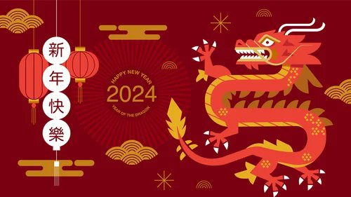 我們祝大家新年快樂，並慶祝這個非常特別的龍年。 我們祝福您平安、幸福、健康、繁榮和一切順利。
#中國新年 #龍年 #身體健康 #繁榮 #豐富 #成功
We would like to wish everyone a Happy Chinese New Year and celebrate the very special year of the dragon #ChineseNewYear2024 #YearOfTheDragon