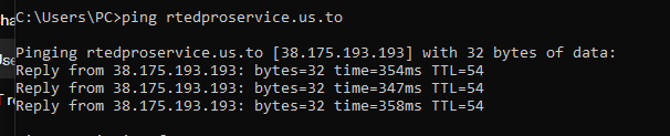 LessPlum3393X's tweet photo. I tested ping https://t.co/DtOrUFzdBk in my pc and looks real. AI are same ip in ping https://t.co/DtOrUFzdBk https://t.co/CFrH2Ha2qZ