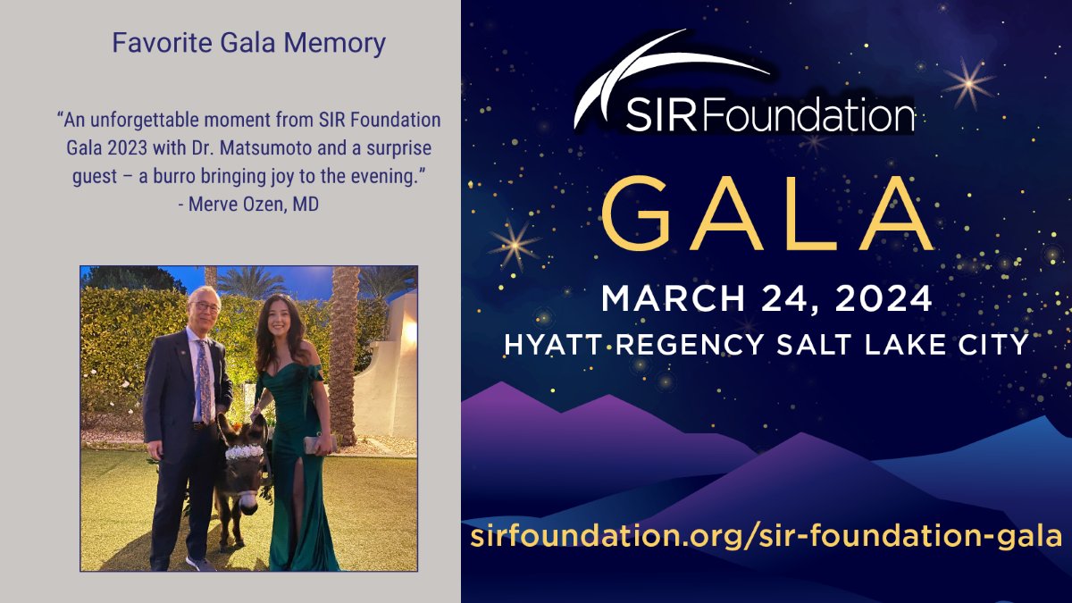 SIRspecialists's tweet photo. #SIRFoundation: Create unforgettable memories at the #SIRF24Gala! Join us as we shine a light on #IRad research and like Dr. Ozen, maybe even meet a surprise guest! Thank you, @ozenmerveMD for sharing your favorite Gala memory with us!  https://t.co/D0Woh293Ci https://t.co/vmjFiKPTLx
