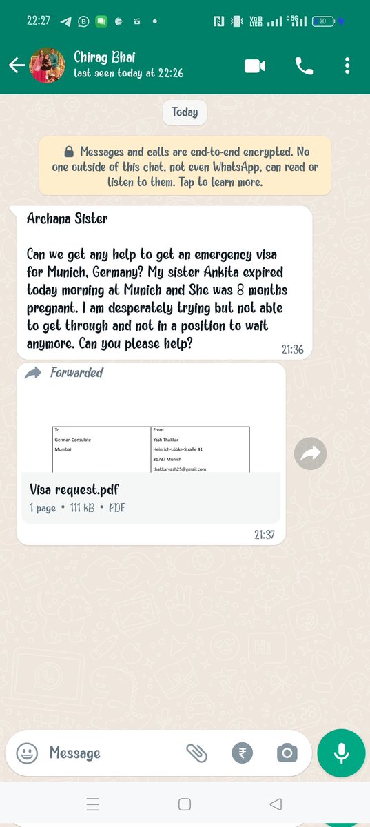 Dear @DrSJaishankar Sir,a good friend lost his sister today & wants to reach Munich Germany at earliest. However Visa formalities taking time. My humble request with folded hands is help him to reach Munich at earliest so he can meet the family. No. +91 9320299139. CC :@MEAIndia