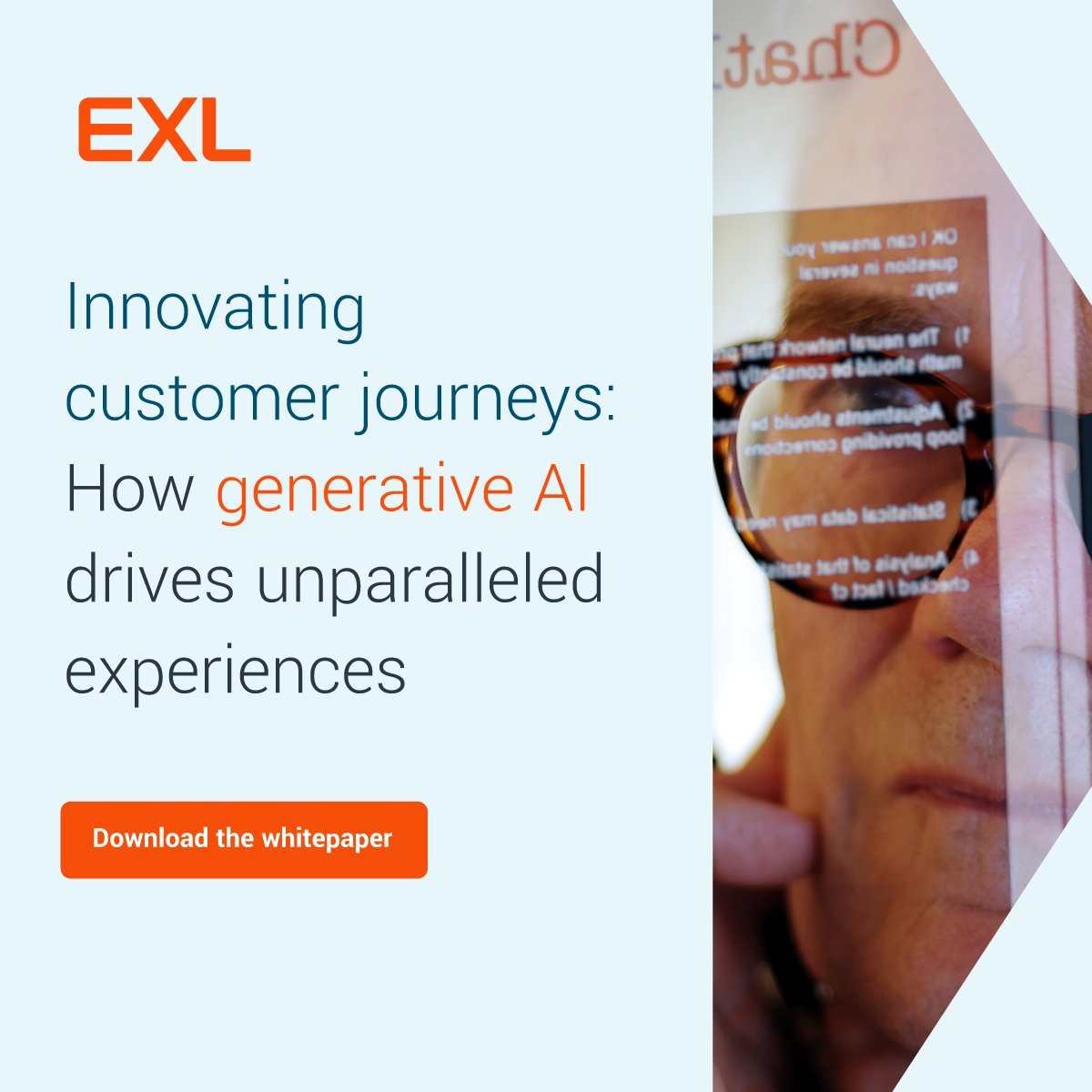 DigitalExl's tweet photo. Elevate your #CustomerExperience with data-led strategies. Discover the power of #GenerativeAI in shaping personalized marketing, predictive analytics, and real-time decision-making. Get expert insights to unleash the genAI's full potential. https://t.co/NQkmt13vsZ https://t.co/hGyaXxsg84