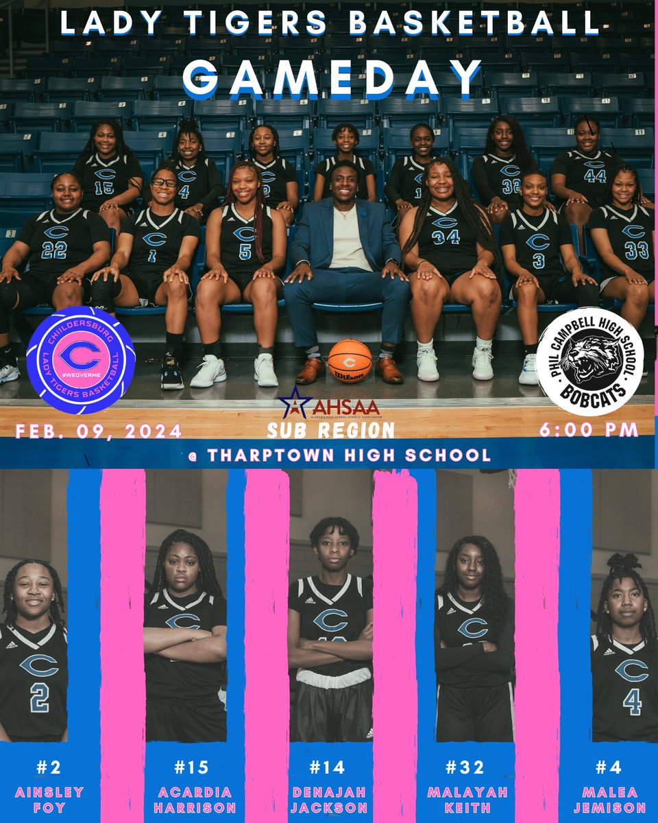 CburgGirlsHoops's tweet photo. 🚨SUB REGIONAL 🏀 GAMEDAY🚨

🗓️ : 02.09.2024

⏰ : 6:00 PM

📍 : Tharptown High School - 255 County Rd 80, Russellville, AL 35654

💙🤍#WEoverMe #WIN1MORE https://t.co/tLtYXKyvzB