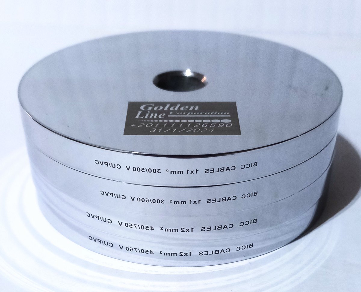 Cables Gravure Printing wheel Laser engraving delivery to " Bicc Cables " 

🟠 Quality
🟠 Competitive price 
🟠 Fast delivery
🇪🇬 Made in Egypt 🇪🇬 

 #resolutions #printing #cables #inkjet #engraving #laserengraving #marking #hotstamping