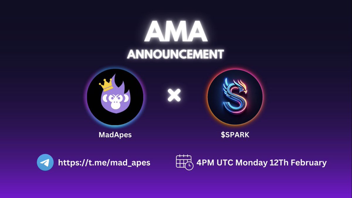 Lockstockx's tweet photo. Don’t miss it! 
The Big AMA with #SPARK  @SPARKcoin_bsc and @madapescall 
12th Feb 4pm
https://t.co/WJUHI7OBJC
Find out all about #SPARK #KING and #SmartDeFi 
SPARKING the one stop shop for all your SmartDeFi services 
#Cryptocom #bnb #BNBChain https://t.co/eyMfGod3jz