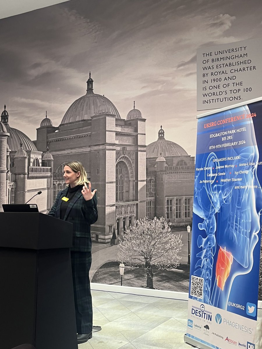 Dr Sally Archer (@sallyarcherslt) on Twitter photo Abbie Camps presenting her study investigating dysphagia in lung cancer patients using videofluoroscopy.Severe sensorimotor impairment common w/ reduced airway closure,delay&silent aspiration.Need to consider dysphagia routinely in this group #uksrg2024 <a href="/UKSRG2/">UKSRG</a> <a href="/gsttnhs/">Guy's and St Thomas'</a> Abbie Camps presenting her study investigating dysphagia in lung cancer patients using videofluoroscopy.Severe sensorimotor impairment common w/ reduced airway closure,delay&silent aspiration.Need to consider dysphagia routinely in this group #uksrg2024 <a href="/UKSRG2/">UKSRG</a> <a href="/gsttnhs/">Guy's and St Thomas'</a>