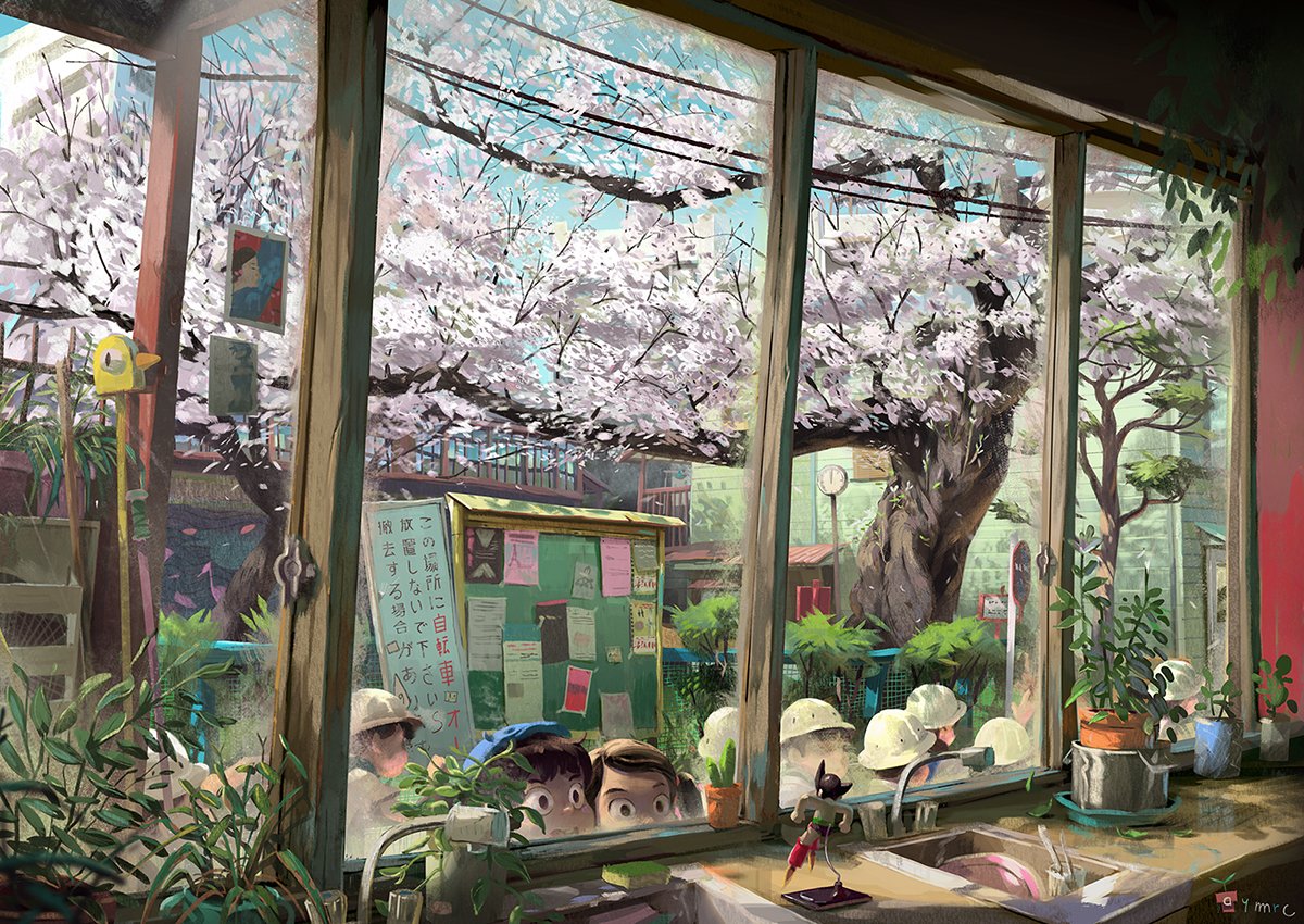 AYMRC's tweet photo. I like to paint about childhood I guess https://t.co/6kHYlXXRN0