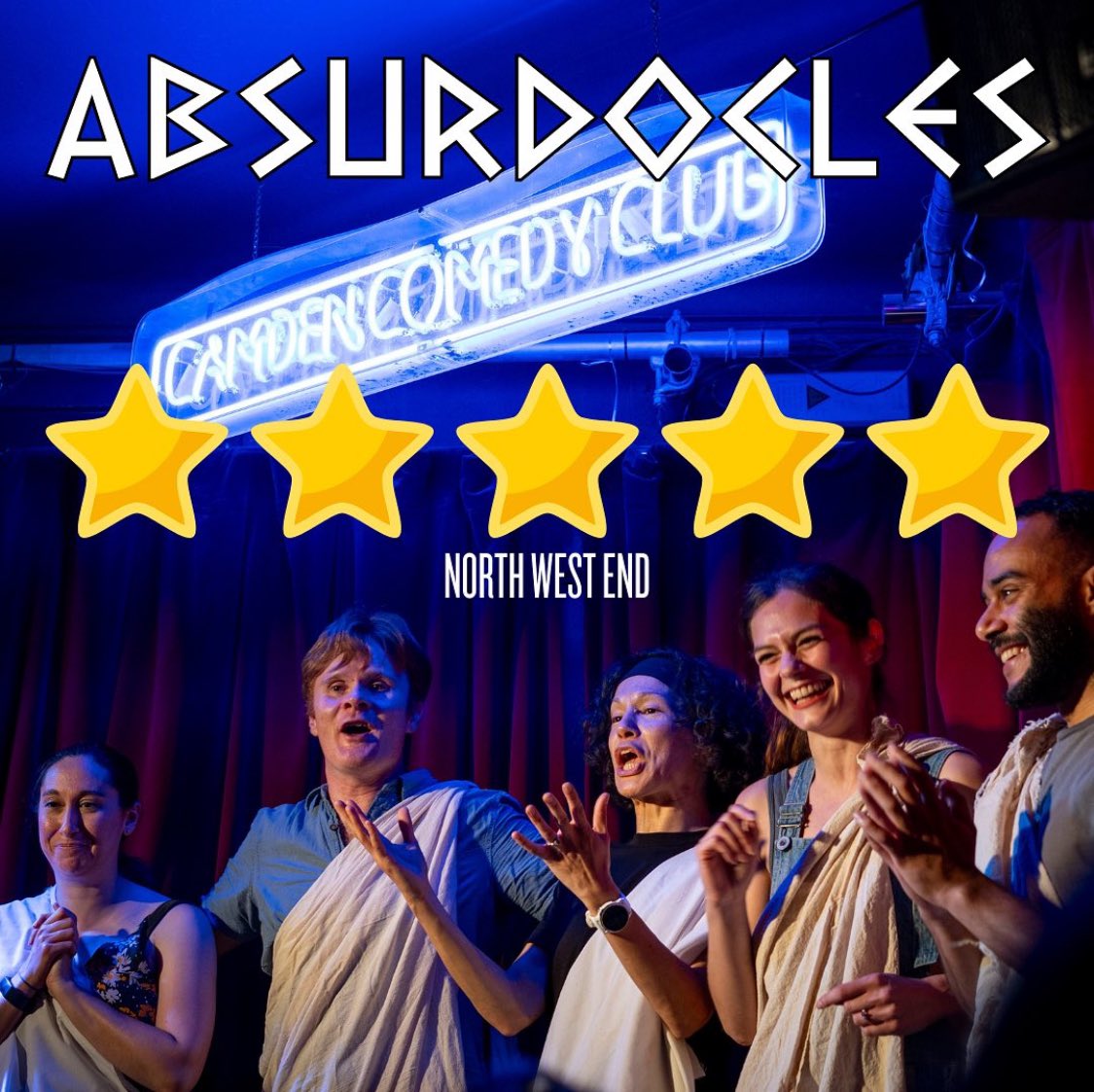 The last show covered topics of war, chiropractic medicine and fingering. Come watch @absurdocles the greatest Greek Tragedy never told. Sun 3 March 7pm @CamdenComedy absurdocles.com #improvcomedy #londoncomedy