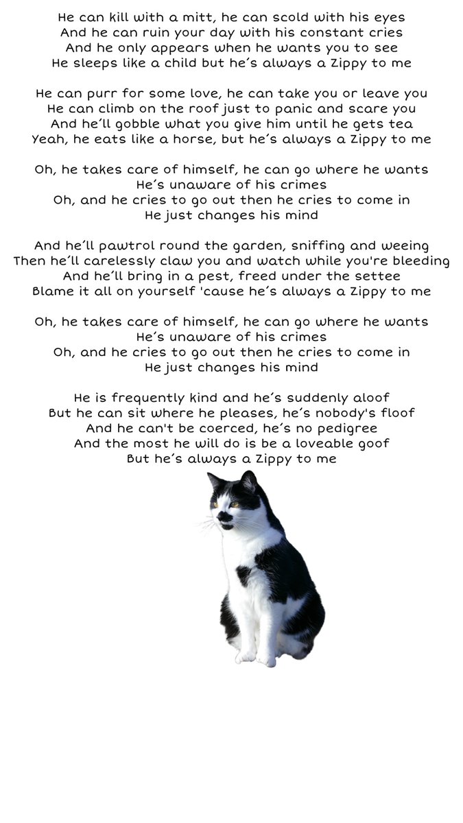 BungZipChoir's tweet photo. Humph ! Daddy did this song about me, although I expect we all just da same 😹. Taken from the wonderful 'She's always a woman' by Billy Joel (vid here https://t.co/xTb2GAwzUe) #Hedgewatch @BungandZip https://t.co/w40Rkw8CPD