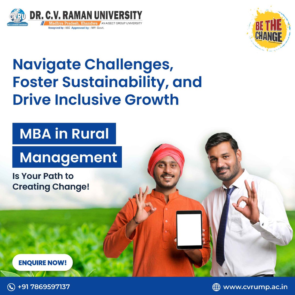 An MBA in Rural Management transforms and profoundly impacts the rural sector, unlocking unprecedented growth scope and endless opportunities. 

Prepare to pioneer positive change and thrive in the heart of rural development.

#MBA #RuralManagement #PositiveChange