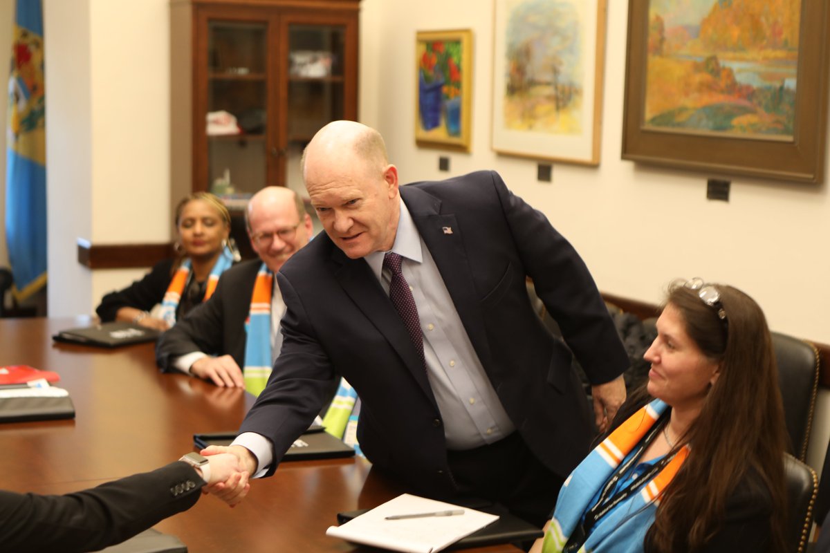 ChrisCoons's tweet photo. .@Habitat_org is building homes and changing lives in the First State. I had a great conversation with Habitat leaders and discussed efforts to reduce our housing shortage. I have been proud to secure support for their work and was honored to receive the Housing Champion Award! https://t.co/mAm7fzENWt