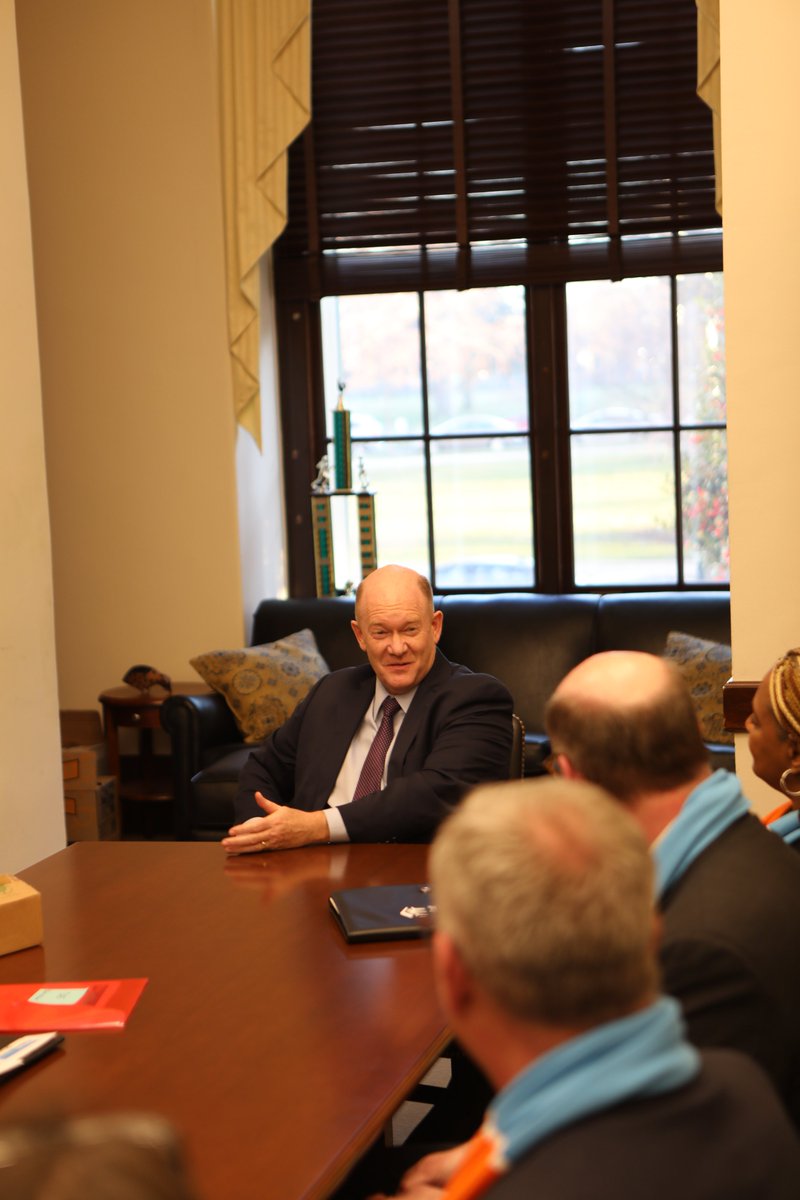 ChrisCoons's tweet photo. .@Habitat_org is building homes and changing lives in the First State. I had a great conversation with Habitat leaders and discussed efforts to reduce our housing shortage. I have been proud to secure support for their work and was honored to receive the Housing Champion Award! https://t.co/mAm7fzENWt