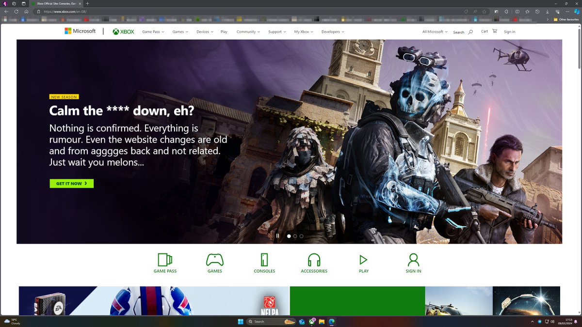 Finally, @xbox breaks it's silence.

Wise words, IMO.