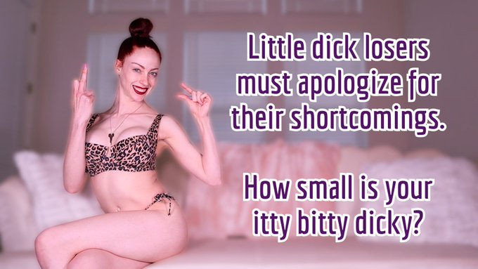 Hey, loser. I'm curious. How small is your tiny little dick? https://t.co/0JumuqWlYW
