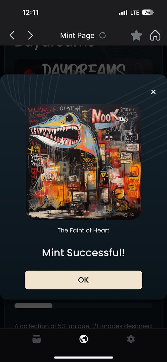 I missed the art run on eth. Happy to be here early on <a href="/SeiNetwork/">Sei</a> with the <a href="/sold531/">sold1</a> mint today! Love the gritty city Dino graffiti vibes 🙌🏻