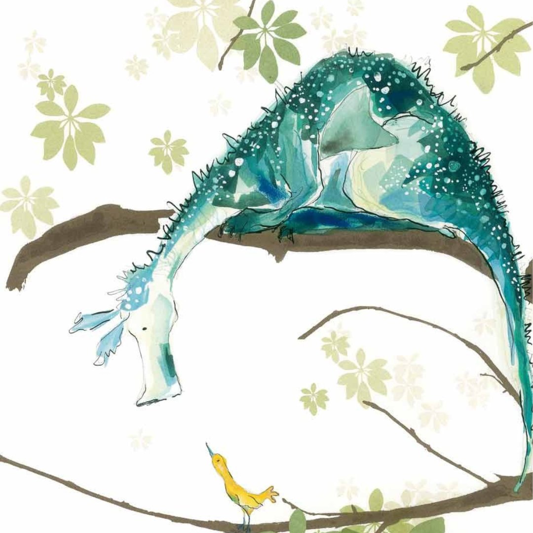 Happy Lunar New Year! 🧧 As we enter the #YearOfTheDragon, we’re sharing this beautiful illustration from Sylvia and the Bird by Catherine Rayner @catherinerayner.🐲🐉 @bouncemarketing