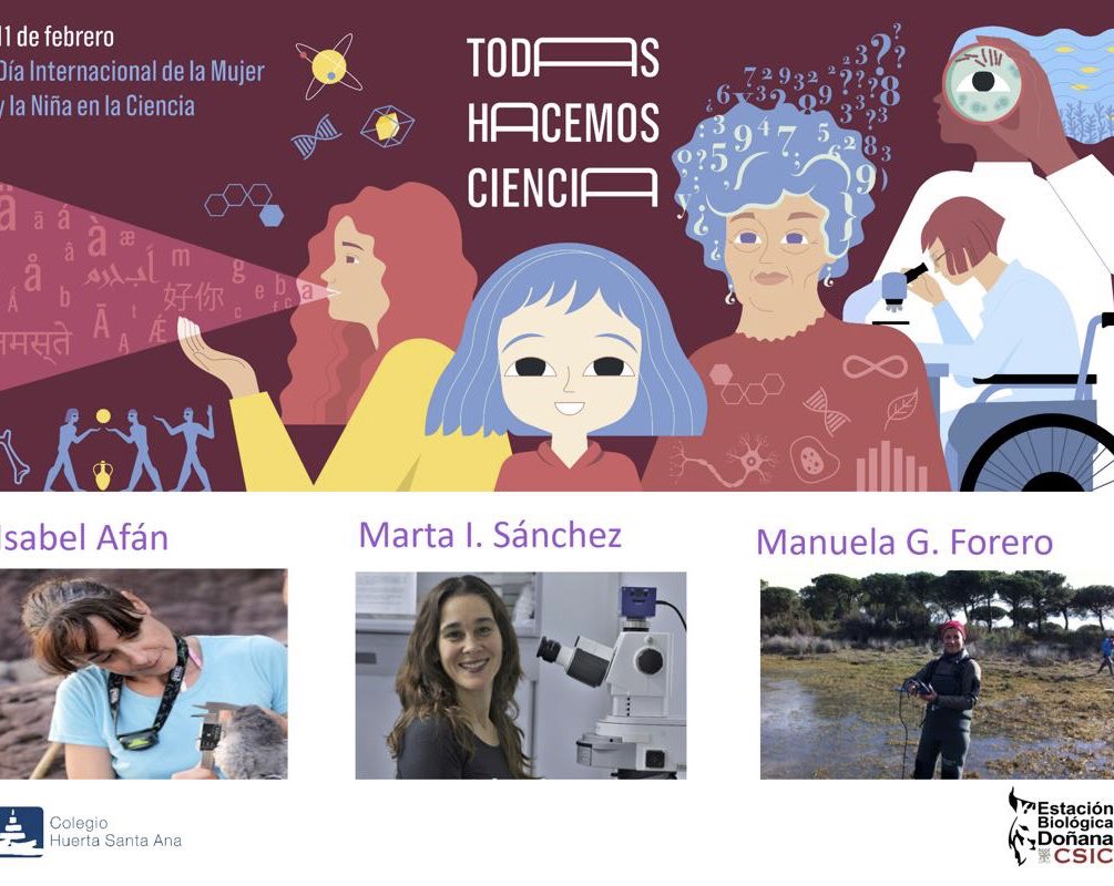 Animando a las alumnas del Huerta Santa Ana (Gines, Sevilla) a aventurarse en el mundo de la #ciencia 💚#11F2024 #TodasHacemosCiencia ⁦@ebdonana⁩ ⁦@ebd_lea⁩ ⁦@ManuelaGForero⁩ ⁦@maribelafan⁩ ⁦⁦@CSICdivulga⁩