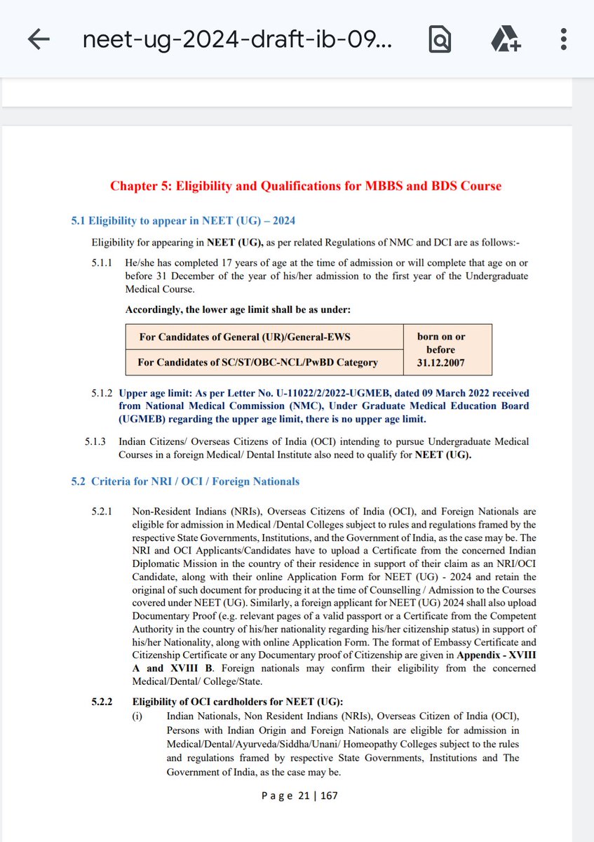 hi_me_kartikey's tweet photo. #NEET
New GMER-23 came in force in June-23, but why NTA mentioned eligibility etc as per old regulation-1997 which doesn't exist now, just copy-paste of last year. There is different between old nd new regulation. Legal issues may arise.

@MoHFW_INDIA @NMC_IND
@manashTOI https://t.co/bS2PDKhtkC
