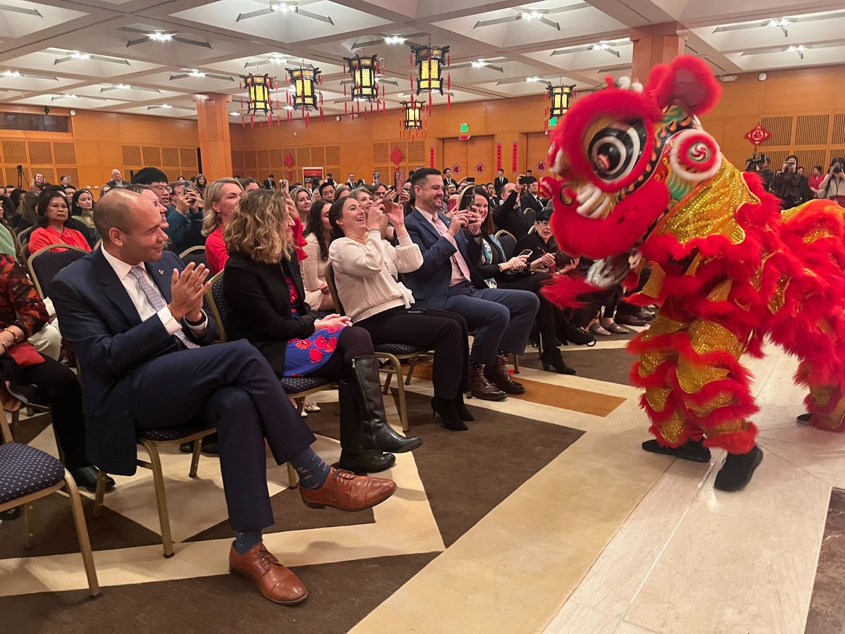 Happy New Year of the Dragon! 新年快乐

We were lucky to celebrate at the <a href="/ChineseEmbinUS/">Chinese Embassy in US</a> with our delegation that traveled to China in December.