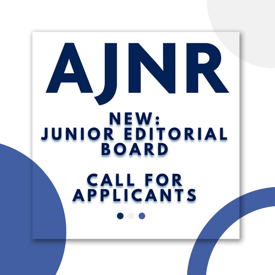 We are looking for individuals early in their career (trainee or &lt;7 years into practice) who are committed to neuroradiology and interested in gaining in-depth experience with editorial and peer review processes.

Apply by March 1, 2024.

ajnr.org/content/ajnr-a…